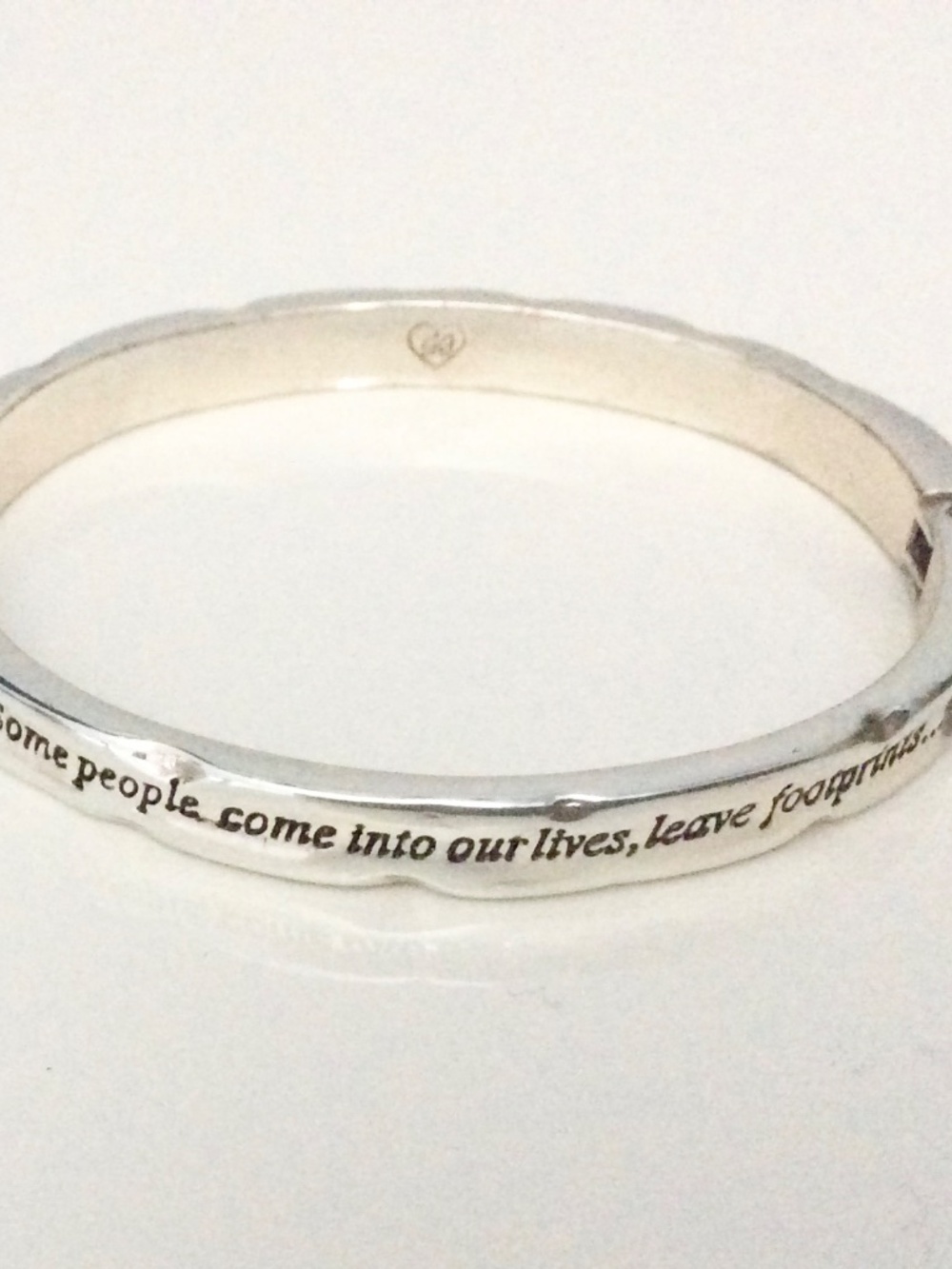Authentic Brighton Footprints Hinged Bangle